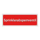 Sprinklerabsperrventil