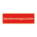 Sprinkleranlagenzufuhr