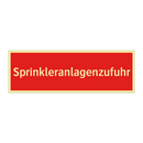 Sprinkleranlagenzufuhr