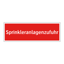 Sprinkleranlagenzufuhr