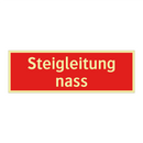 Steigleitung nass
