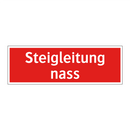 Steigleitung nass