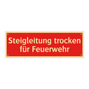 Steigleitung trocken für Feuerwehr