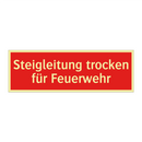 Steigleitung trocken für Feuerwehr