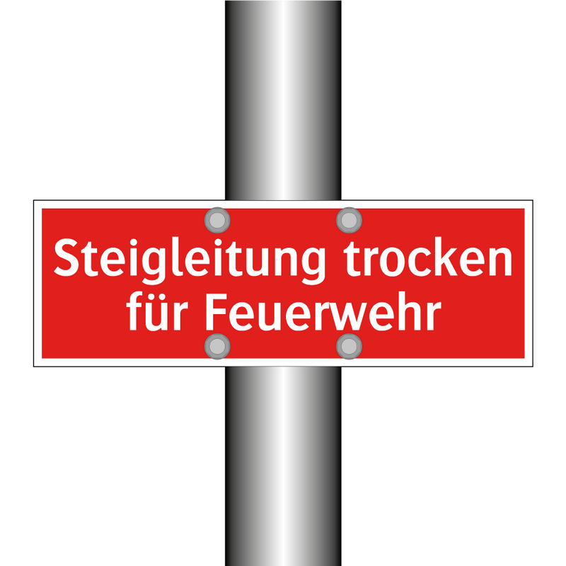 Steigleitung trocken für Feuerwehr