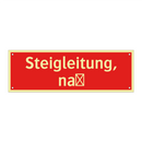 Steigleitung, naß
