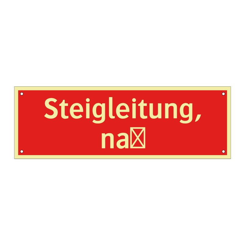 Steigleitung, naß
