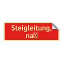 Steigleitung, naß