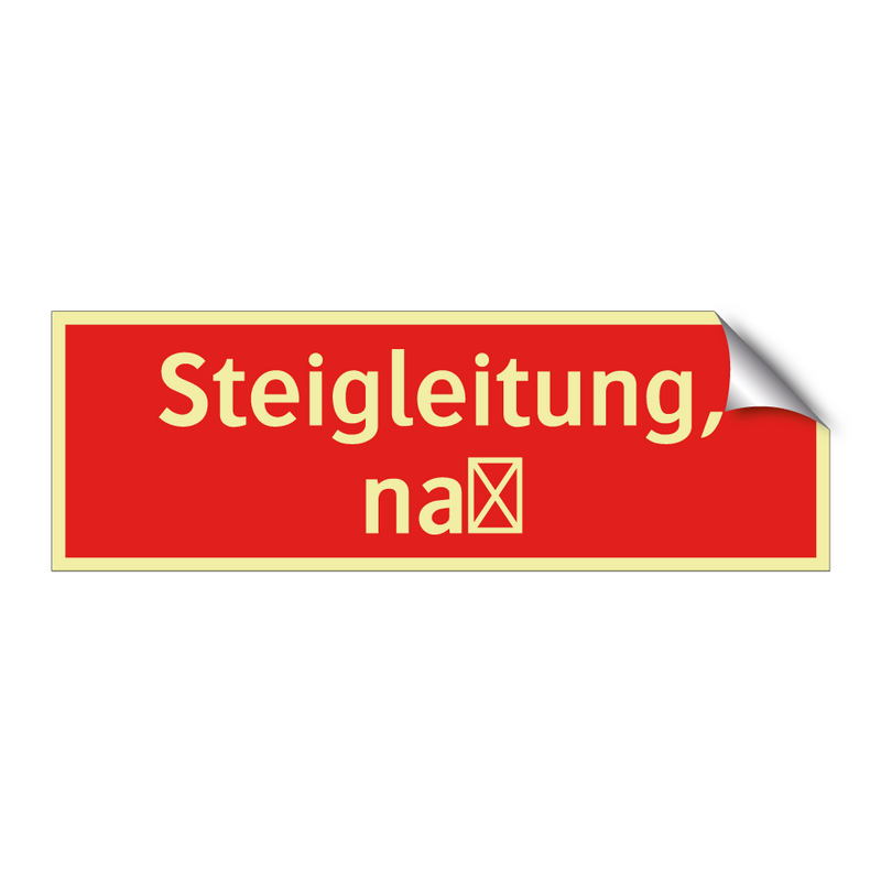 Steigleitung, naß