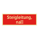 Steigleitung, naß