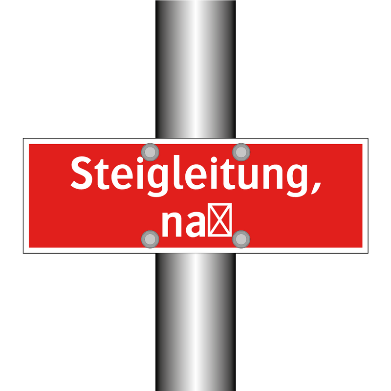 Steigleitung, naß