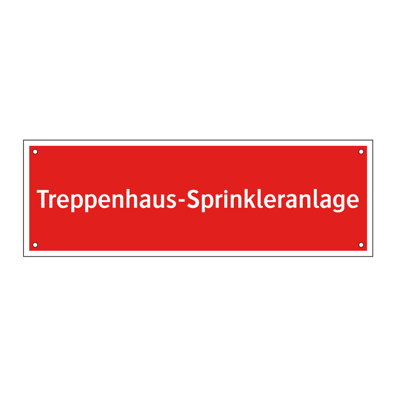 Treppenhaus-Sprinkleranlage