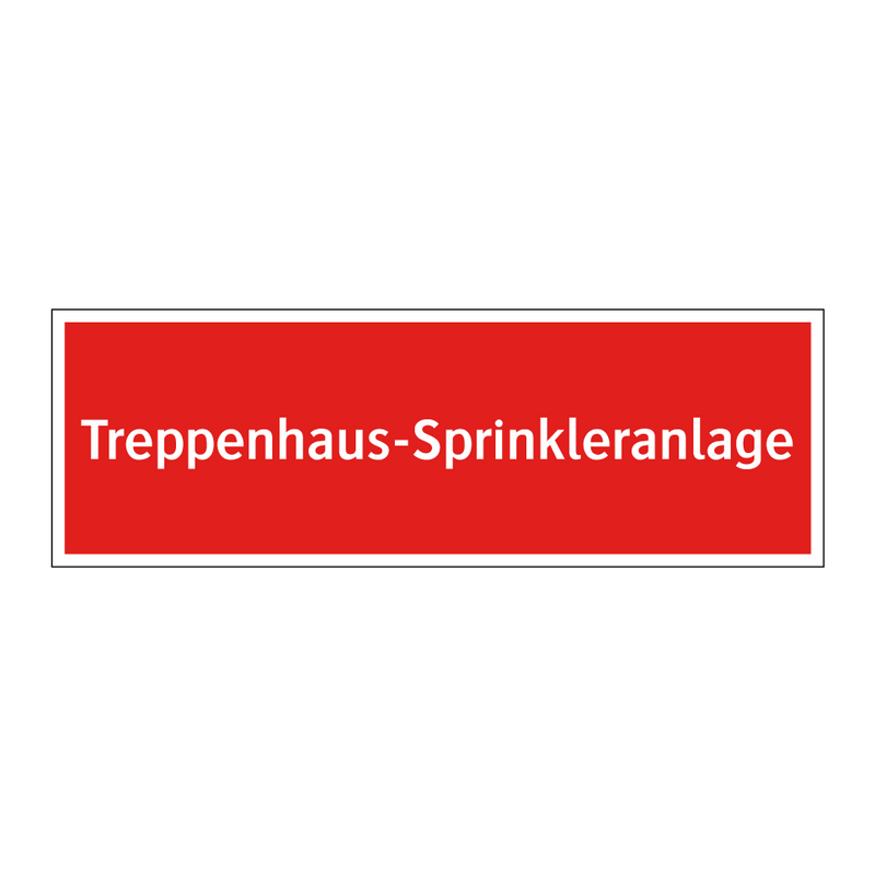 Treppenhaus-Sprinkleranlage