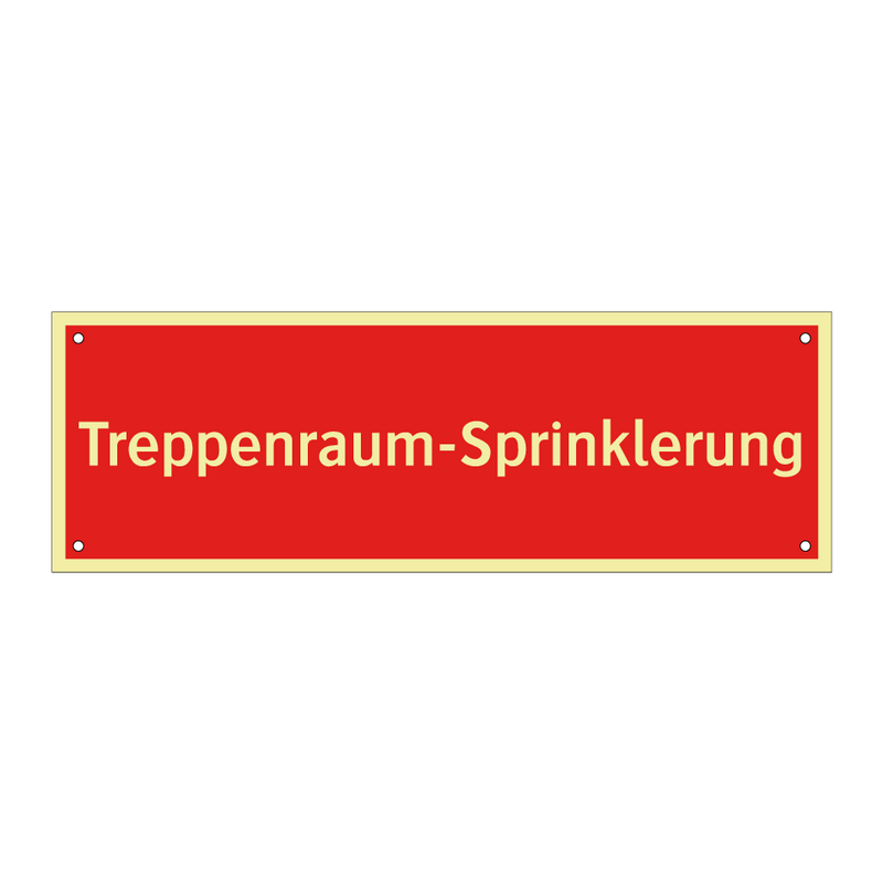 Treppenraum-Sprinklerung