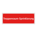 Treppenraum-Sprinklerung