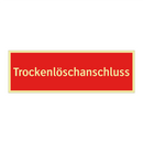 Trockenlöschanschluss