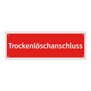Trockenlöschanschluss