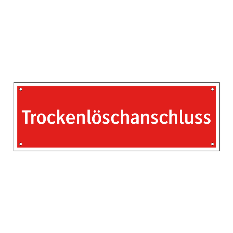 Trockenlöschanschluss