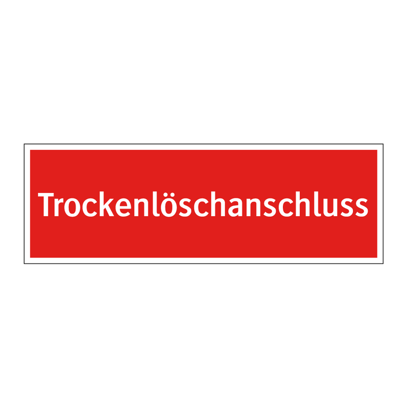 Trockenlöschanschluss