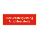 Trockensteigleitung Anschlussstelle