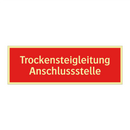Trockensteigleitung Anschlussstelle