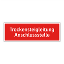 Trockensteigleitung Anschlussstelle