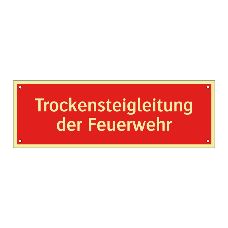 Trockensteigleitung der Feuerwehr