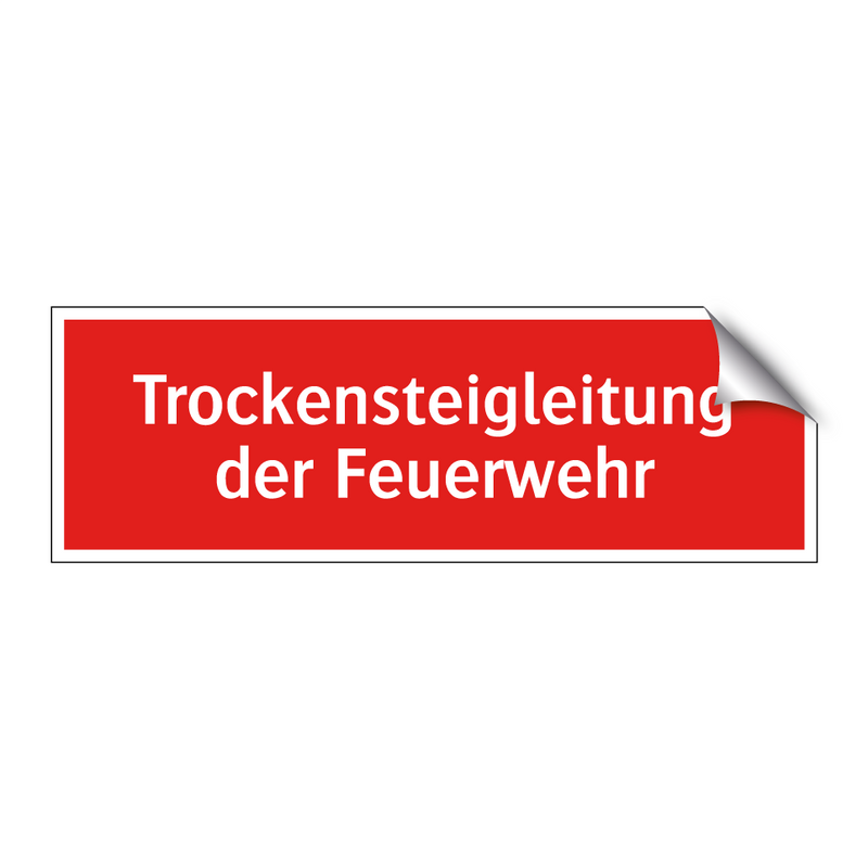 Trockensteigleitung der Feuerwehr