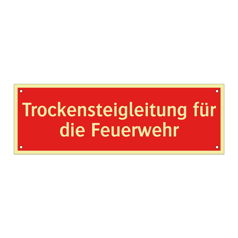 Trockensteigleitung für die Feuerwehr