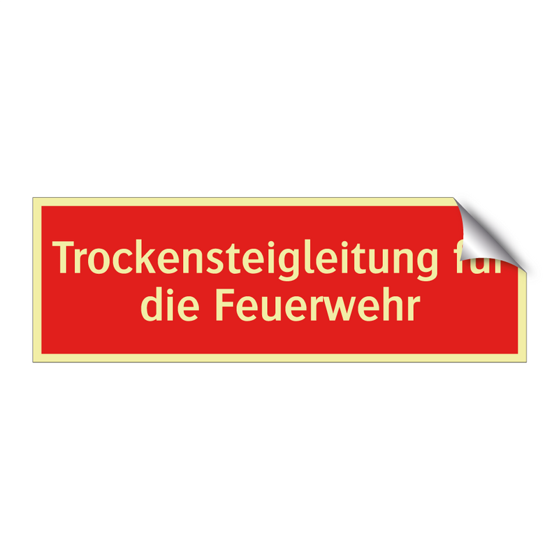 Trockensteigleitung für die Feuerwehr