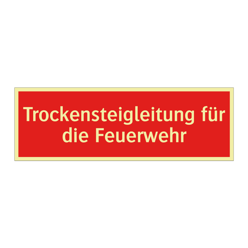 Trockensteigleitung für die Feuerwehr