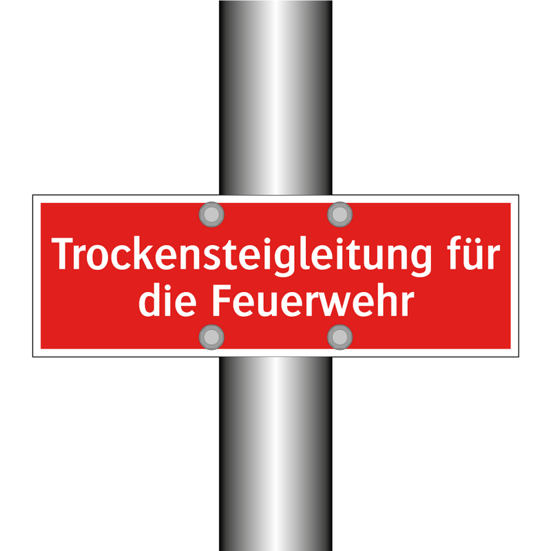 Trockensteigleitung für die Feuerwehr