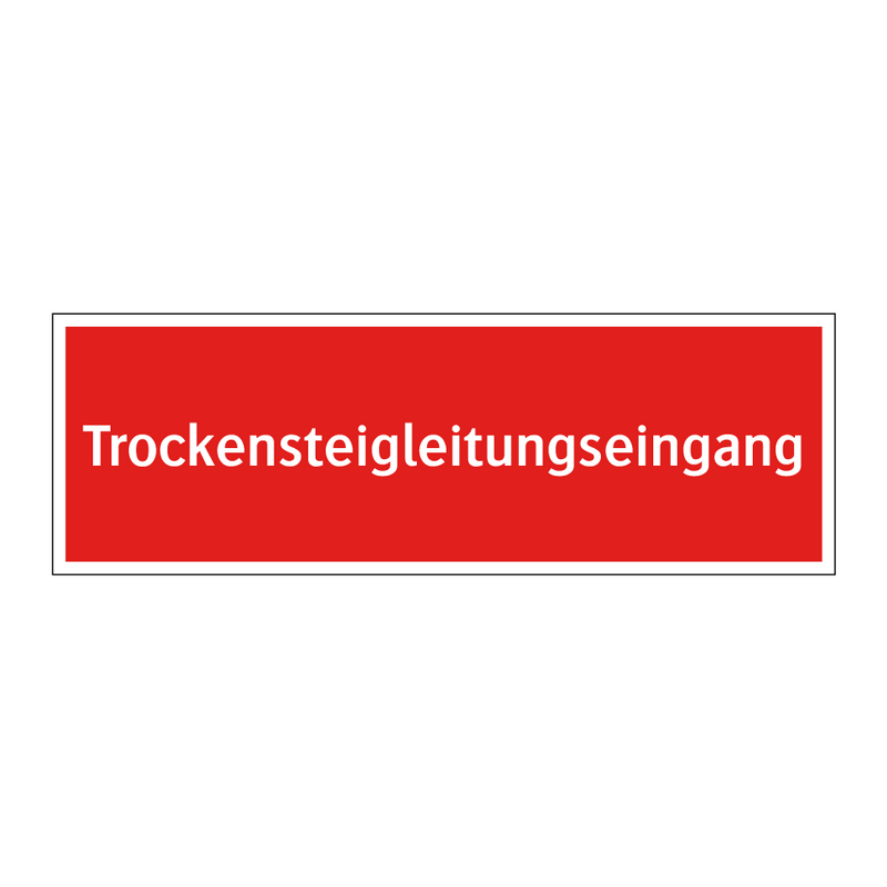 Trockensteigleitungseingang