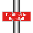 Tür öffnet im Brandfall