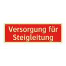 Versorgung für Steigleitung