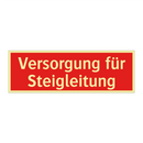 Versorgung für Steigleitung
