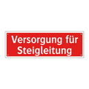 Versorgung für Steigleitung