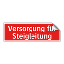 Versorgung für Steigleitung