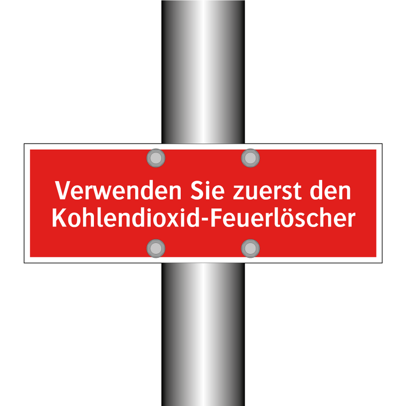 Verwenden Sie zuerst den Kohlendioxid-Feuerlöscher