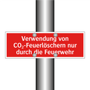 Verwendung von CO₂-Feuerlöschern nur durch die Feuerwehr