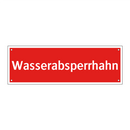 Wasserabsperrhahn