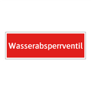 Wasserabsperrventil
