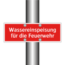 Wassereinspeisung für die Feuerwehr