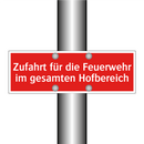 Zufahrt für die Feuerwehr im gesamten Hofbereich