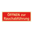 ÖFFNEN zur Rauchabführung