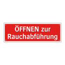ÖFFNEN zur Rauchabführung