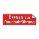 ÖFFNEN zur Rauchabführung