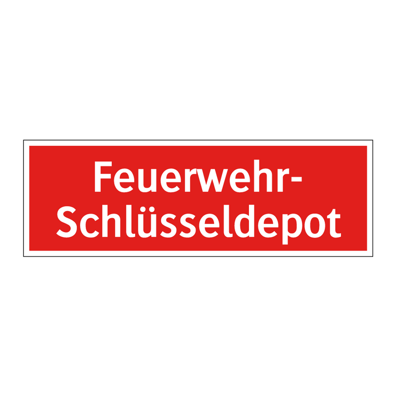 Feuerwehr- Schlüsseldepot