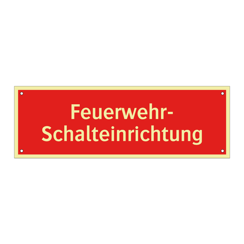 Feuerwehr- Schalteinrichtung