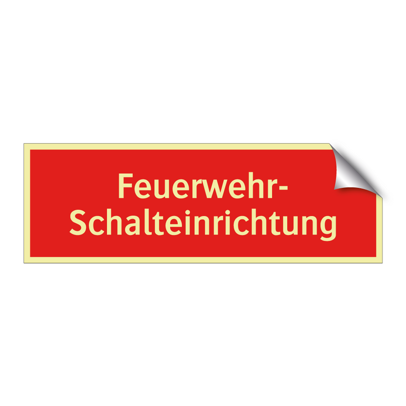 Feuerwehr- Schalteinrichtung